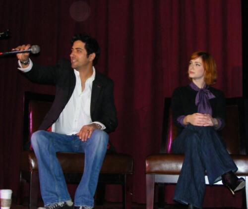 Yan Feldman and Christina Hendricks